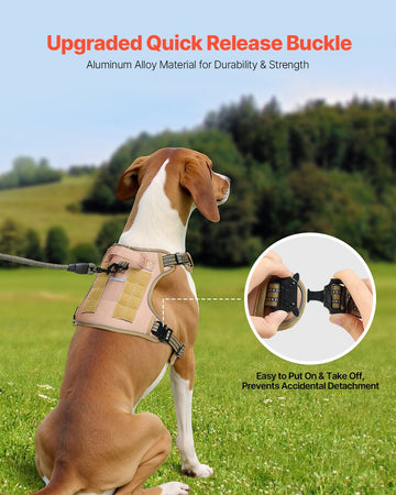 Adjustable Tactical Harness For Large Dogs