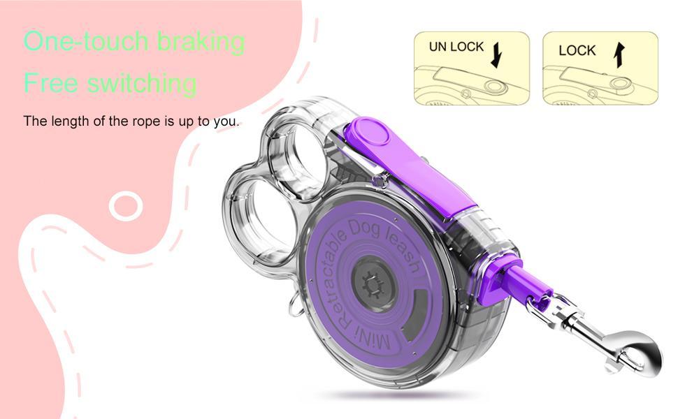 Mini Retractable Dog Leash