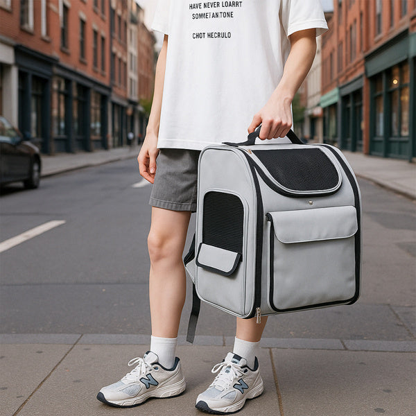 Expandable Cat Dog Carrier With Back Extension